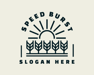 Sun Wheat Harvest logo design