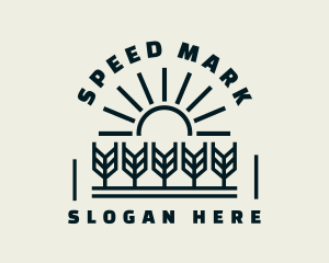 Sun Wheat Harvest logo design