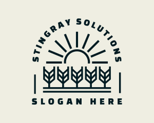 Sun Wheat Harvest logo design