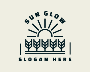 Sun Wheat Harvest logo design