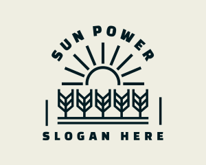 Sun Wheat Harvest logo design