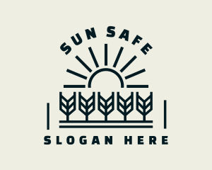 Sun Wheat Harvest logo design