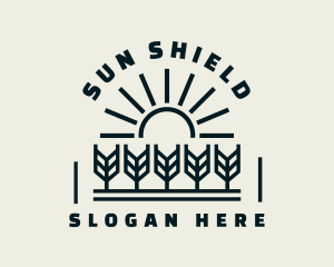 Sun Wheat Harvest logo design