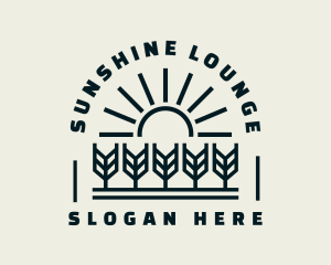 Sun Wheat Harvest logo design