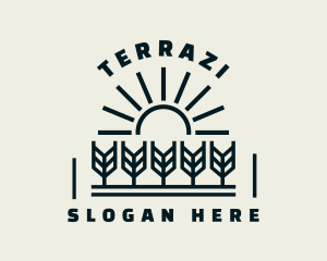 Sun Wheat Harvest logo design