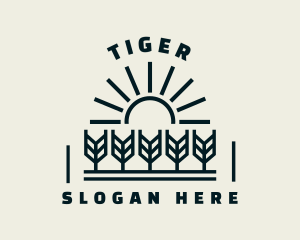 Sun Wheat Harvest logo design