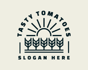 Sun Wheat Harvest logo design