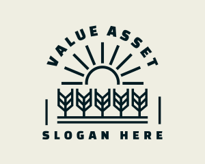 Sun Wheat Harvest logo design