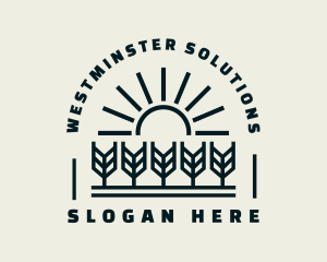 Sun Wheat Harvest logo design