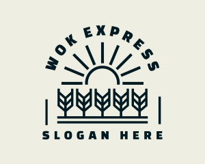 Sun Wheat Harvest logo design