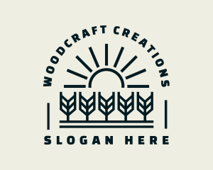 Sun Wheat Harvest logo design