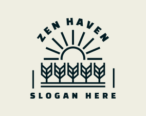 Sun Wheat Harvest logo design