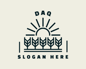 Sun Wheat Harvest logo design