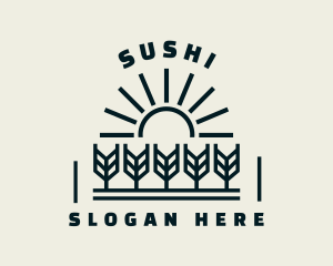 Sun Wheat Harvest logo design