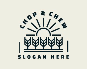 Sun Wheat Harvest logo design