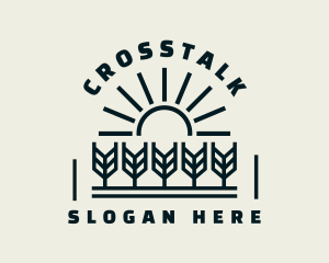 Sun Wheat Harvest logo design