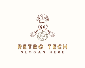 Cartoon Pastry Baker logo design