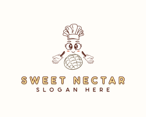 Cartoon Pastry Baker logo design