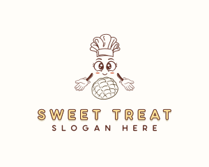 Cartoon Pastry Baker logo design