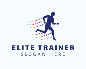 Sports Runner Man logo design