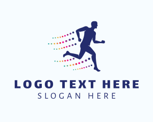 Marathon - Sports Runner Man logo design