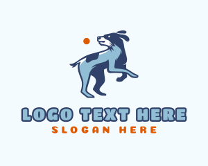 Playing - Playful Pet Dog logo design
