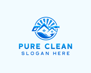 Pressure Wash Cleaning logo design