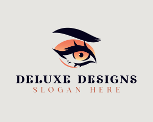 Deluxe - Deluxe Beauty Eyelashes logo design