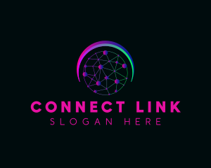 Network Link Technology logo design