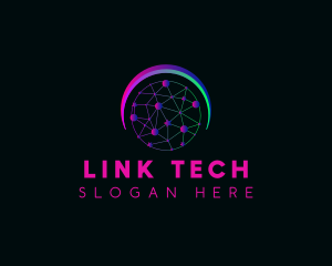 Network Link Technology logo design