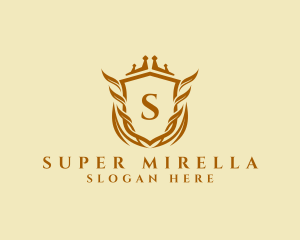 Luxurious Crown Shield Lawyer Logo