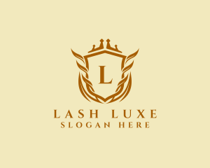 Luxurious Crown Shield Lawyer logo design