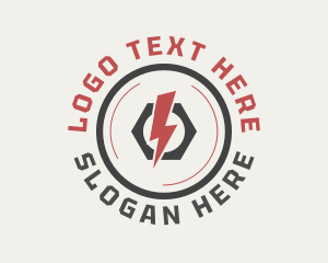 Flash - Electrical Power Maintenance logo design