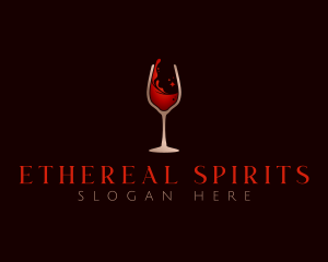 Spirits - Wine Glass Drink logo design