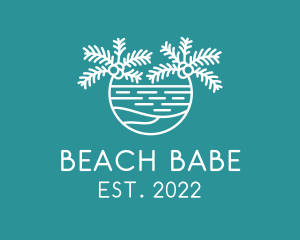 Beach Resort Seaside  logo design