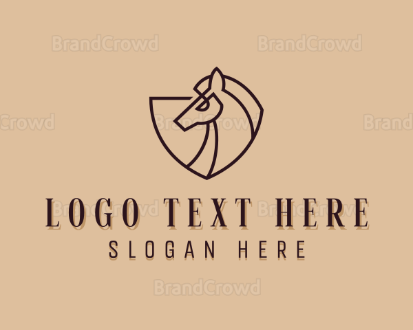 Luxury Horse Shield Logo