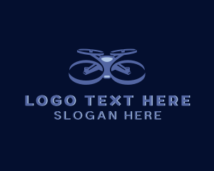 Quadcopter - Multimedia Videographer Drone logo design