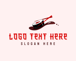 Food Trailer - Asian Sushi Cuisine logo design