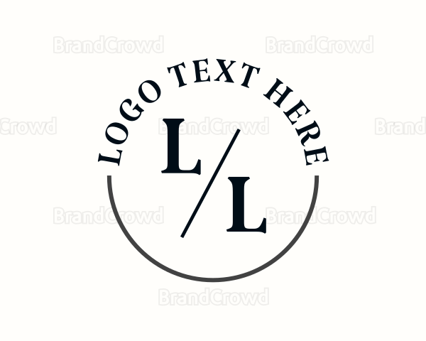 Professional Hipster Suit Tailoring Logo