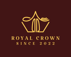 Royal Utensil Crown Dining logo design