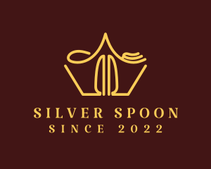 Utensil - Royal Utensil Crown Dining logo design