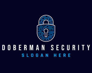 Tech Lock Security logo design