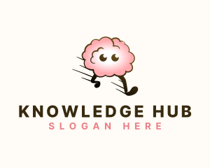 Learn - Mental Brain Run logo design