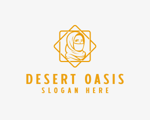 Female Muslim Hijab  logo design