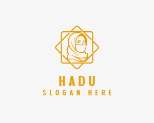 Travel - Female Muslim Hijab logo design