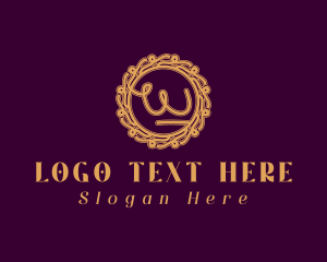Golden - Baroque Decor Letter W logo design