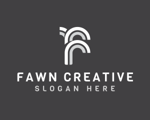 Modern Creative Letter F logo design