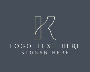Letter K - Fashion Boutique Stylish Studio logo design
