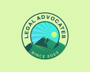 Outdoor Mountain Hiking Logo