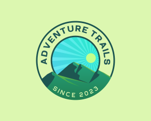 Outdoor Mountain Hiking logo design